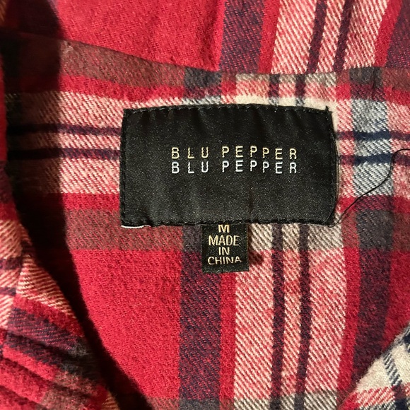 Like New Blu Pepper Aztec Embroidered Plaid Flannel Women’s Vest Size Medium - Picture 4 of 16